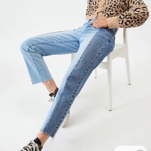 PacSun two panel high waisted straight leg jeans